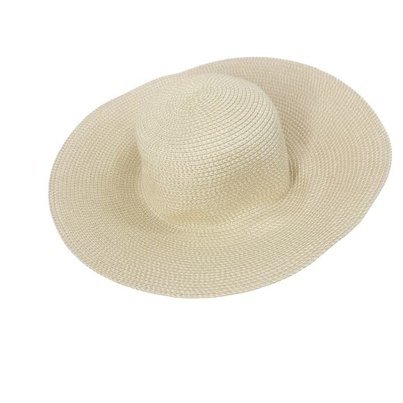 ERIC JAVITS Hampton Sun Straw Hat Beige Cream One Size NWT - Picture 6 of 12